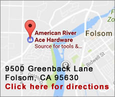 American River Ace Hardware location - Folson California